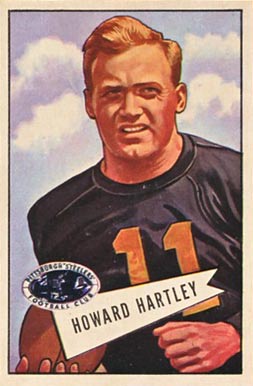 1952 Bowman Large Howard Hartley #64 Football Card