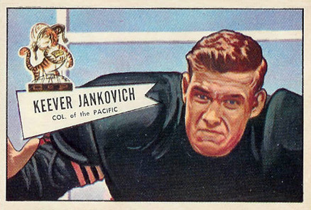 1952 Bowman Large Keever Jankovich #38 Football Card