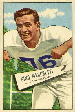 1952 Bowman Large Gino Marchetti #23 Football Card