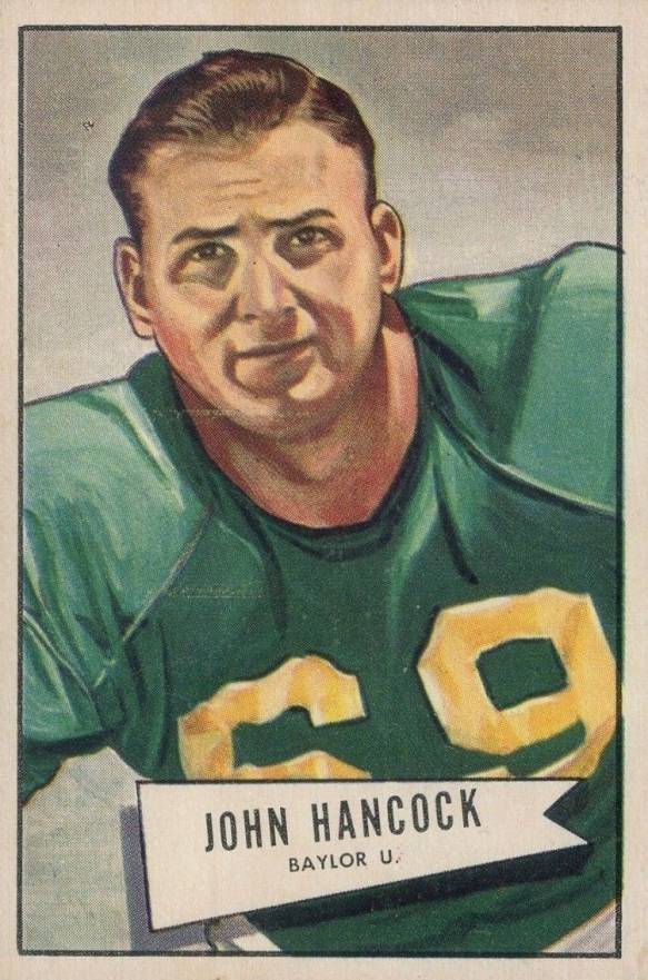 1952 Bowman Large John Hancock #36 Football Card