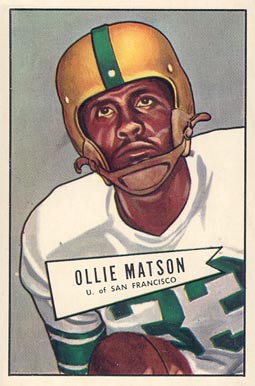1952 Bowman Small Ollie Matson #127 Football Card