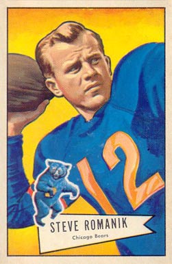 1952 Bowman Small Steve Romanik #126 Football Card