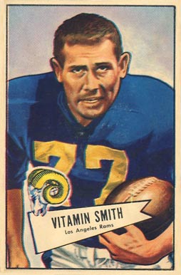 1952 Bowman Small Vitamin Smith #73 Football Card