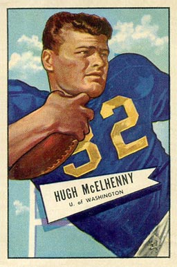 1952 Bowman Small Hugh McElhenny #29 Football Card