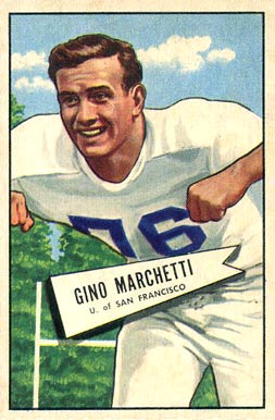 1952 Bowman Small Gino Marchetti #23 Football Card
