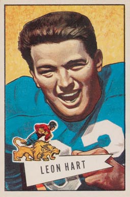 1952 Bowman Small Leon Hart #15 Football Card