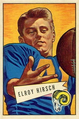 1952 Bowman Small Elroy Hirsch #37 Football Card