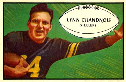 1953 Bowman Lynn Chandnois #76 Football Card