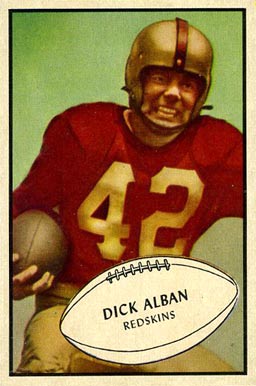 1953 Bowman Dick Alban #68 Football Card