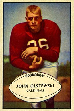 1953 Bowman John Olszewski #45 Football Card