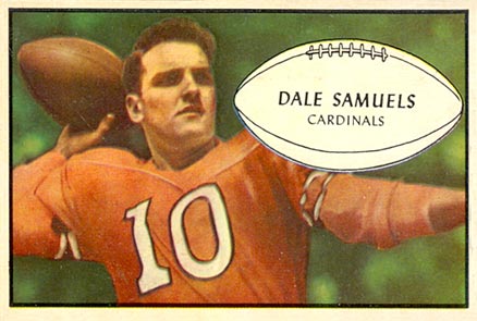 1953 Bowman Dale Samuels #33 Football Card