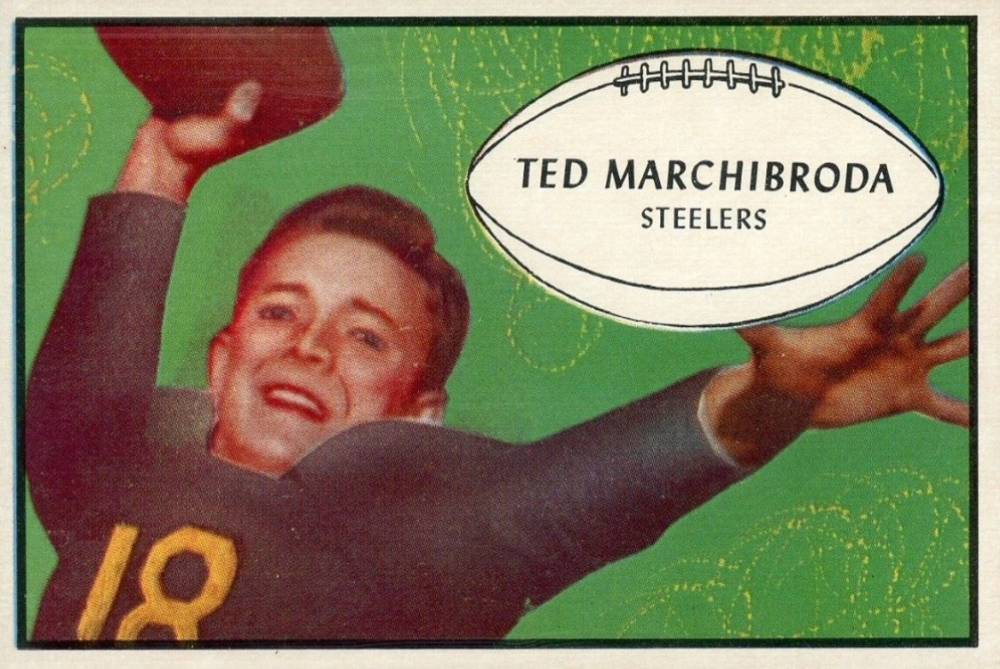 1953 Bowman Ted Marchibroda #93 Football Card