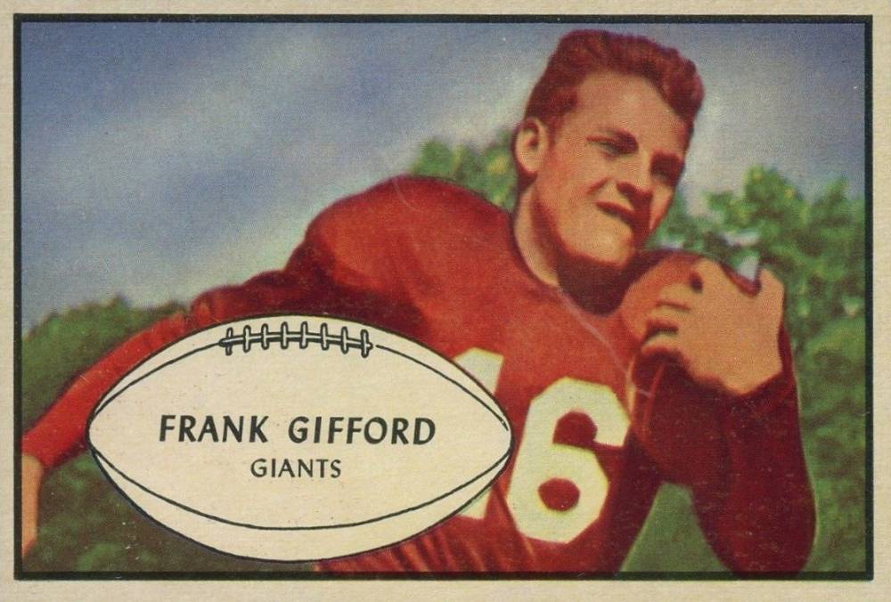 1953 Bowman Frank Gifford #43 Football Card