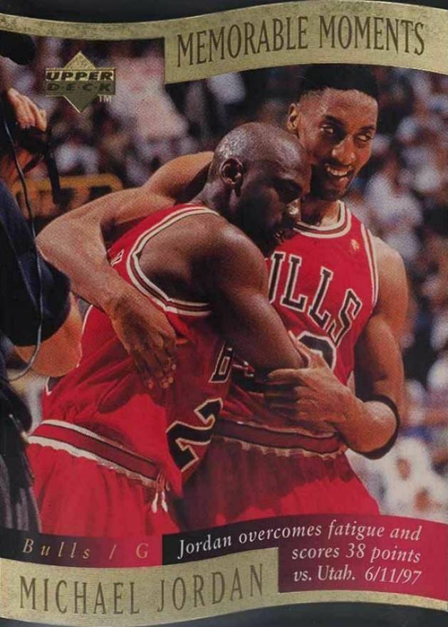 1997 Collector's Choice Memorable Moments Michael Jordan #1 Basketball Card