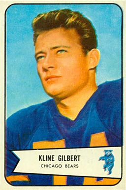 1954 Bowman Kline Gilbert #123 Football Card