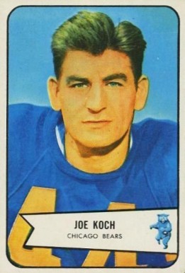 1954 Bowman Joe Koch #127 Football Card