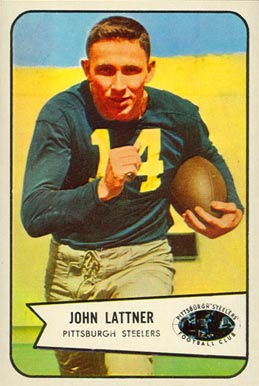 1954 Bowman John Lattner #128 Football Card
