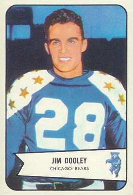 1954 Bowman Jim Dooley #121 Football Card
