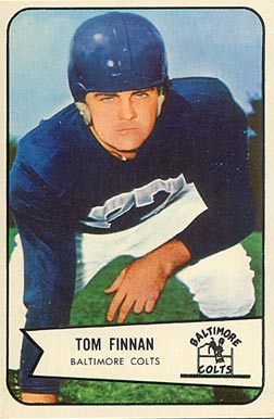 1954 Bowman Tom Finnin #97c Football Card