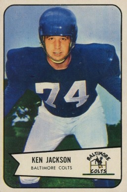 1954 Bowman Ken Jackson #82 Football Card