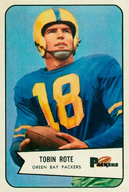 1954 Bowman Tobin Rote #70 Football Card