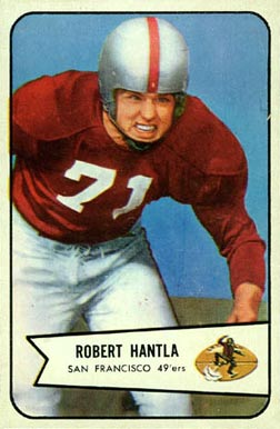 1954 Bowman Robert Hantla #66 Football Card
