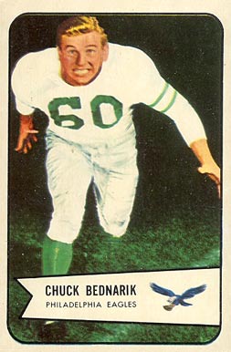 1954 Bowman Chuck Bednarik #57 Football Card