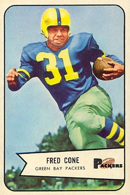 1954 Bowman Fred Cone #46 Football Card