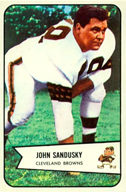 1954 Bowman John Sandusky #28 Football Card