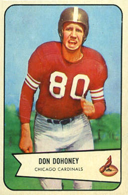 1954 Bowman Don Dohoney #24 Football Card