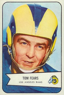 1954 Bowman Tom Fears #20 Football Card
