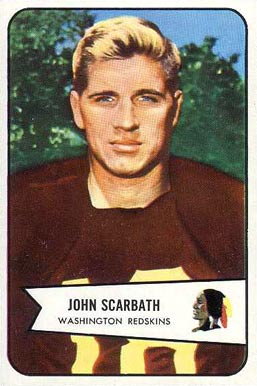 1954 Bowman John Scarbath #3 Football Card