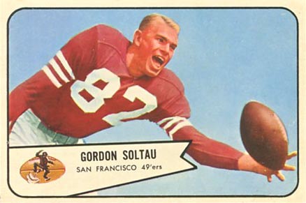 1954 Bowman Gordon Soltau #101 Football Card