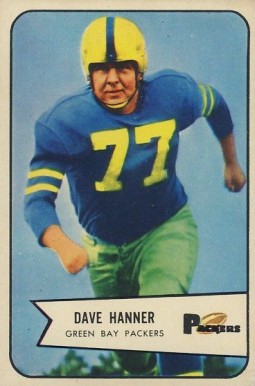 1954 Bowman Dave Hanner #88 Football Card