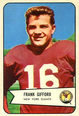 1954 Bowman Frank Gifford #55 Football Card