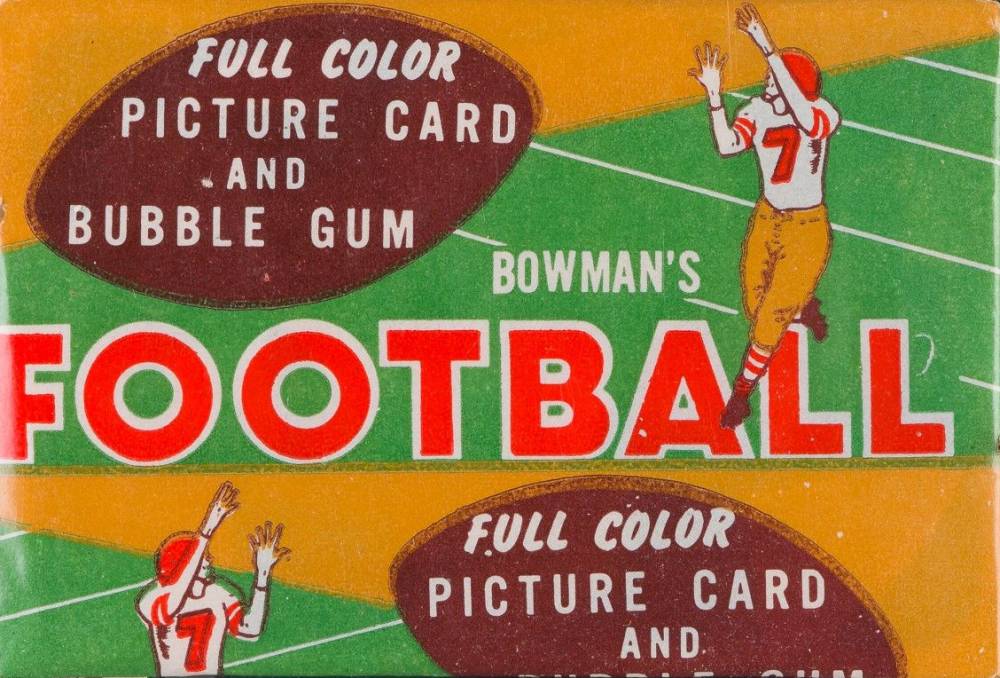 1954 Bowman Wax Pack #WP Football Card