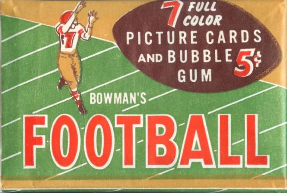 1954 Bowman Wax Pack #WP Football Card