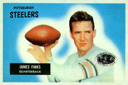 1955 Bowman James Finks #120 Football Card
