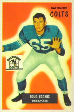 1955 Bowman Doug Eggers #114 Football Card