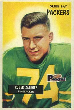 1955 Bowman Roger Zatoff #111 Football Card