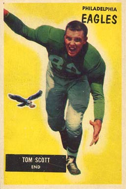 1955 Bowman Tom Scott #105 Football Card