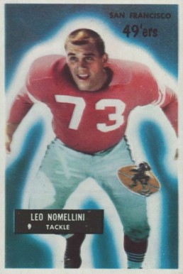 1955 Bowman Leo Nomellini #104 Football Card