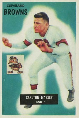 1955 Bowman Carleton Massey #98 Football Card
