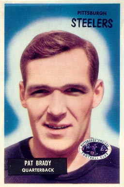 1955 Bowman Pat Brady #83 Football Card