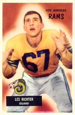 1955 Bowman Les Richter #82 Football Card