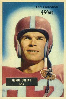 1955 Bowman Gordon Soltau #66 Football Card