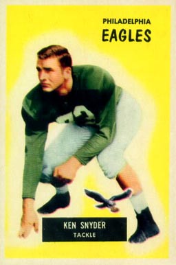 1955 Bowman Kenneth Snyder #63 Football Card