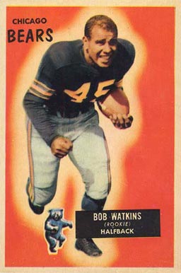 1955 Bowman Bob Watkins #58 Football Card