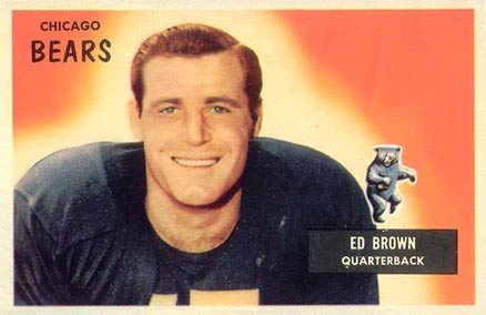 1955 Bowman Ed Brown #53 Football Card