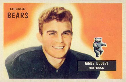 1955 Bowman James Dooley #40 Football Card